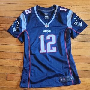 Nike Blue and Red Jersey Top